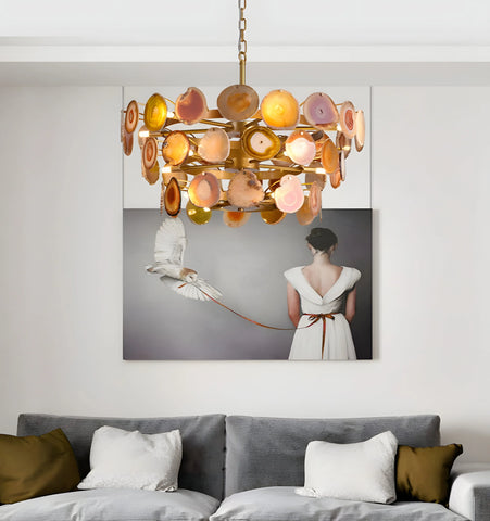 Agate Chandelier
