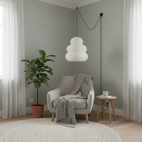 Washi Paper 24N Pendant Swag Light - Yiarolight