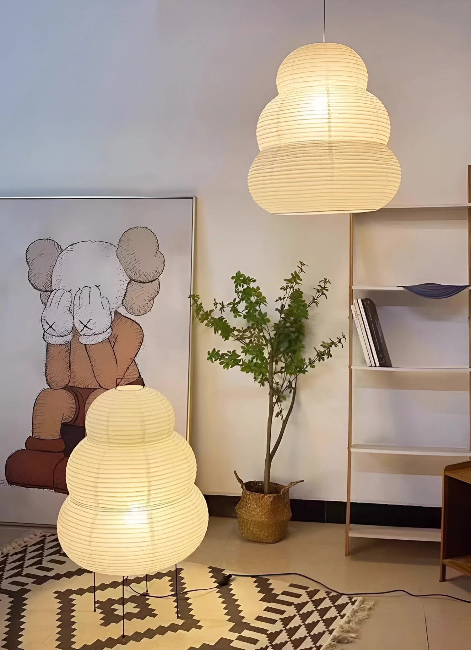 Washi Paper 24N Pendant Swag Light - Yiarolight