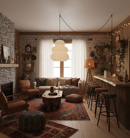 Washi Paper 24N Pendant Swag Light - Yiarolight