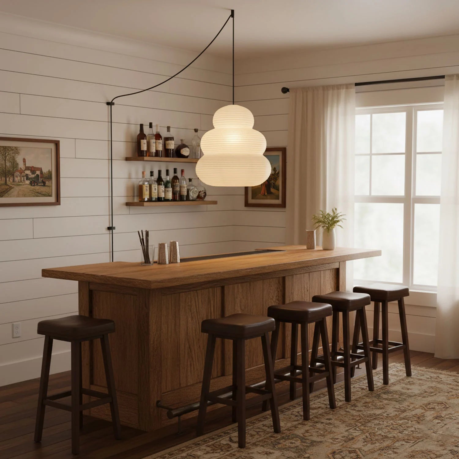 Washi Paper 24N Pendant Swag Light - Yiarolight