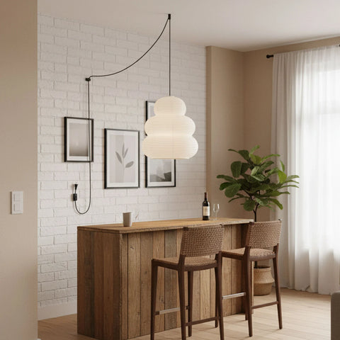 Washi Paper 24N Pendant Swag Light - Yiarolight