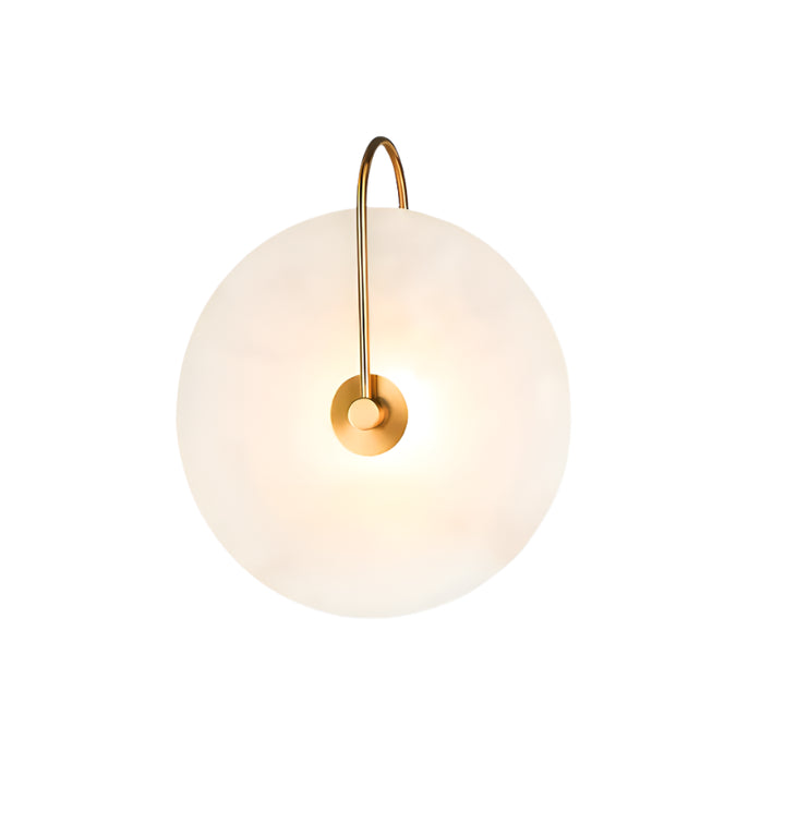 Alabaster Disc Sconce