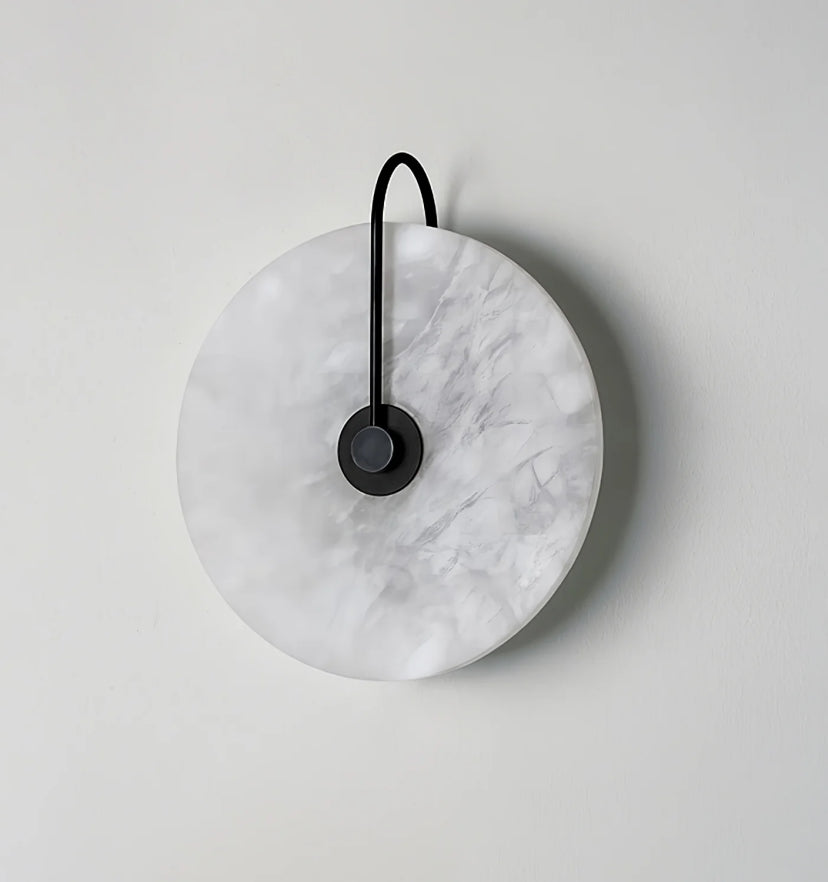 Alabaster Disc Sconce