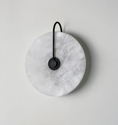 Alabaster Disc Sconce