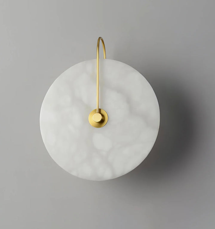 Alabaster Disc Sconce