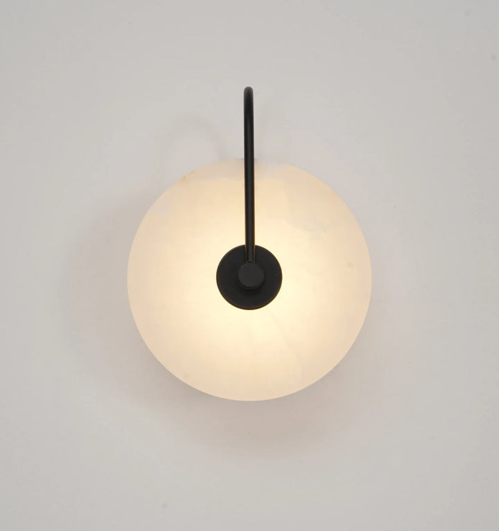 Alabaster Disc Sconce