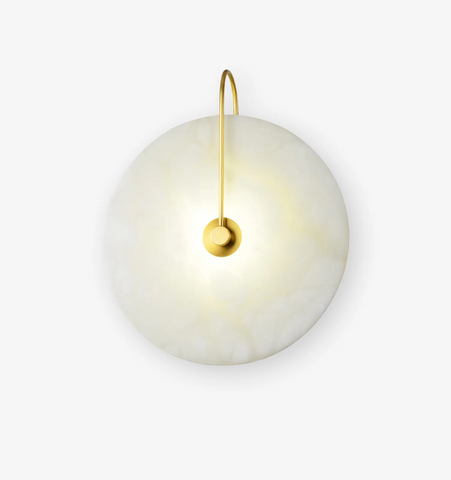 Alabaster Disc Sconce