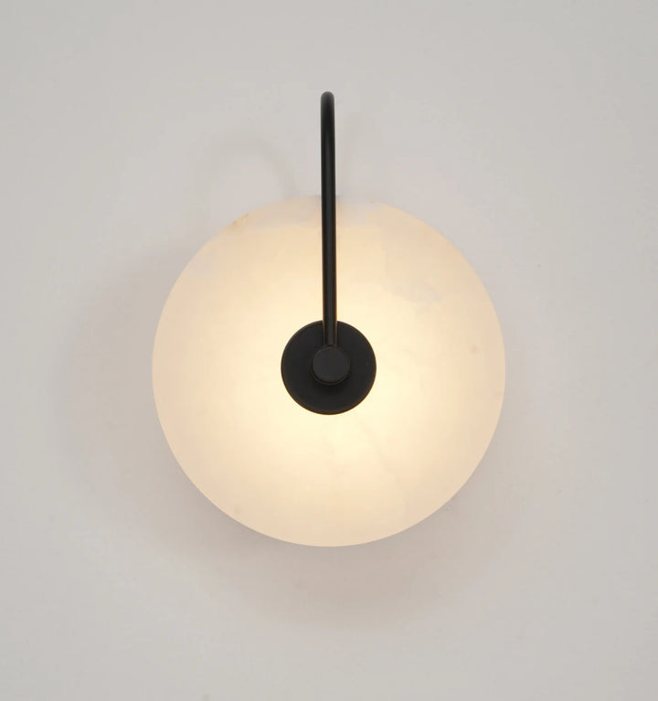 Alabaster Disc Sconce