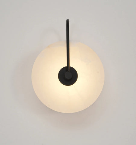 Alabaster Disc Sconce