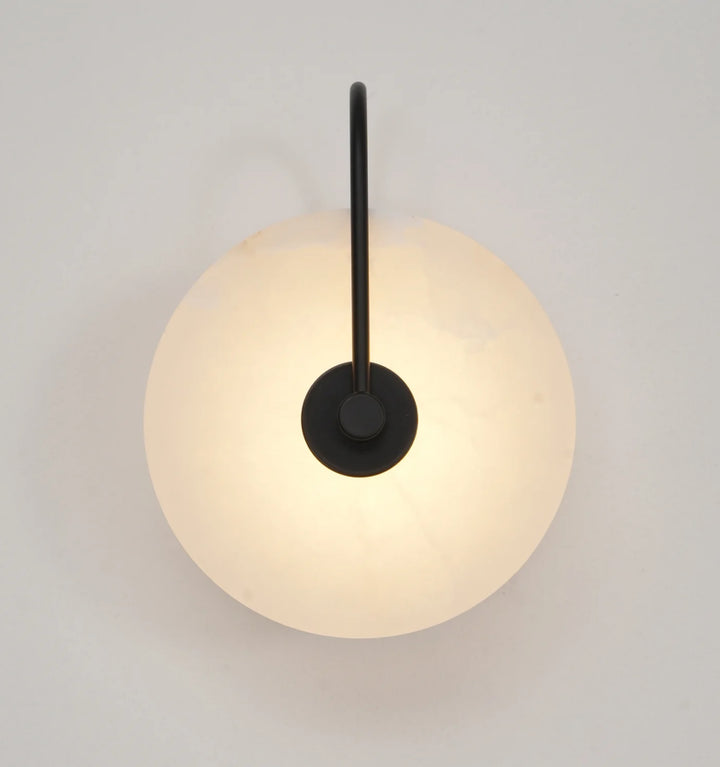 Alabaster Disc Sconce