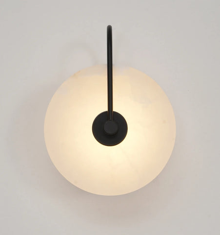 Alabaster Disc Sconce
