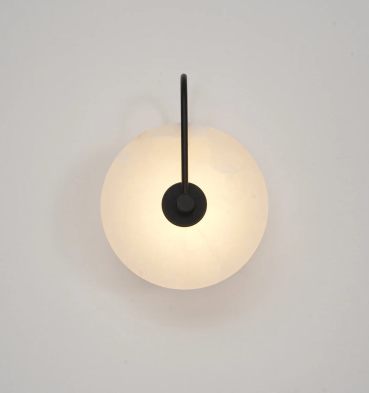 Alabaster Disc Sconce