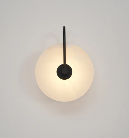 Alabaster Disc Sconce