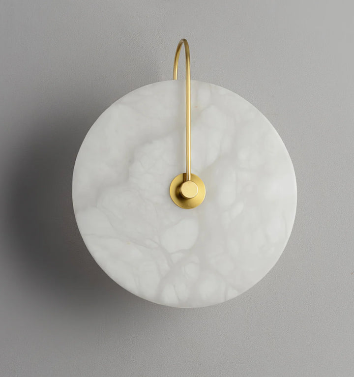 Alabaster Disc Sconce