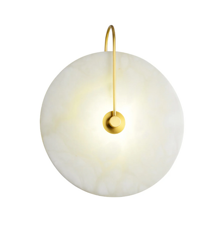 Alabaster Disc Sconce