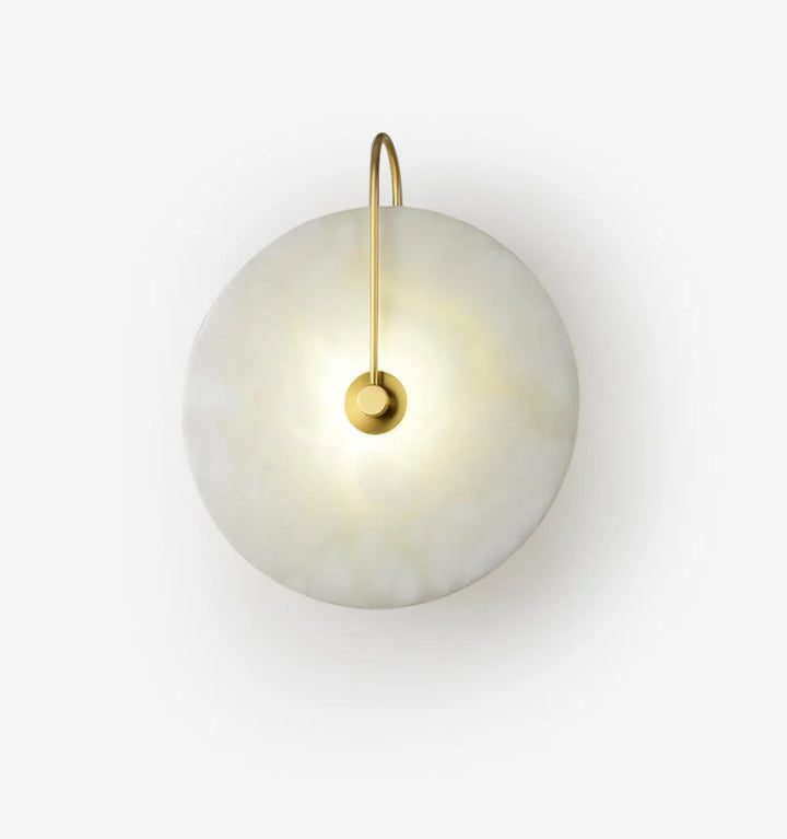 Alabaster Disc Sconce