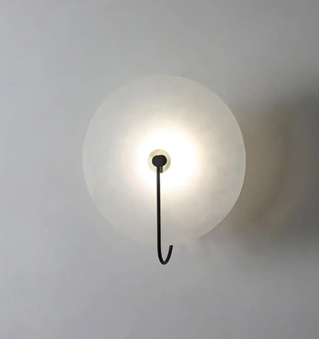 Alabaster Disc Sconce