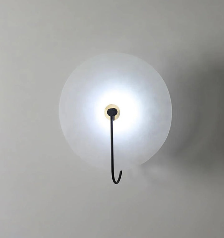 Alabaster Disc Sconce