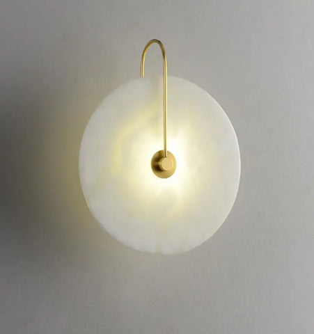 Alabaster Disc Sconce