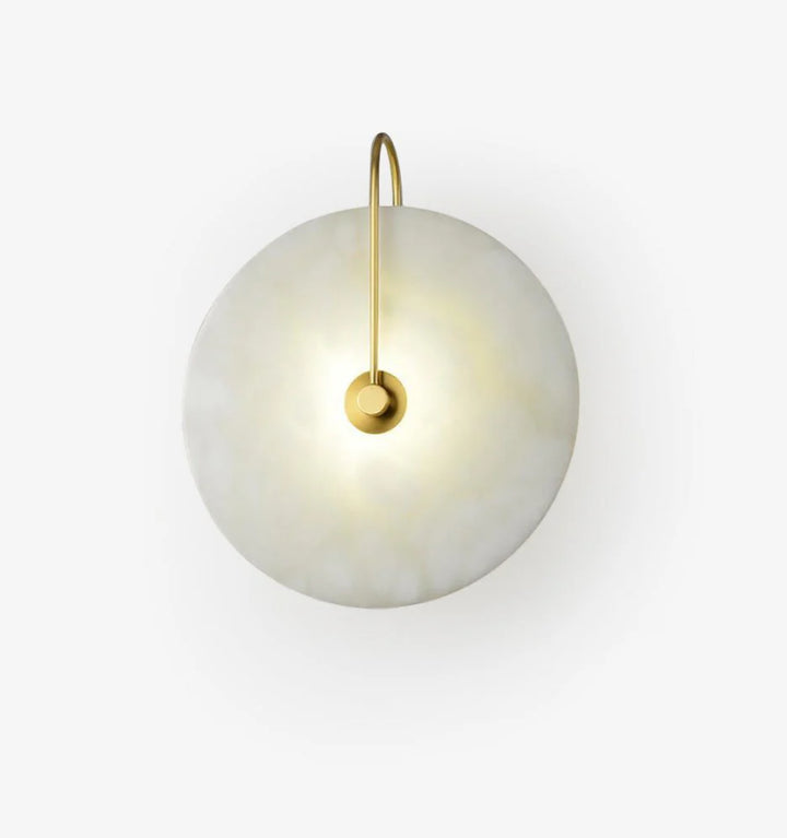 Alabaster Disc Sconce