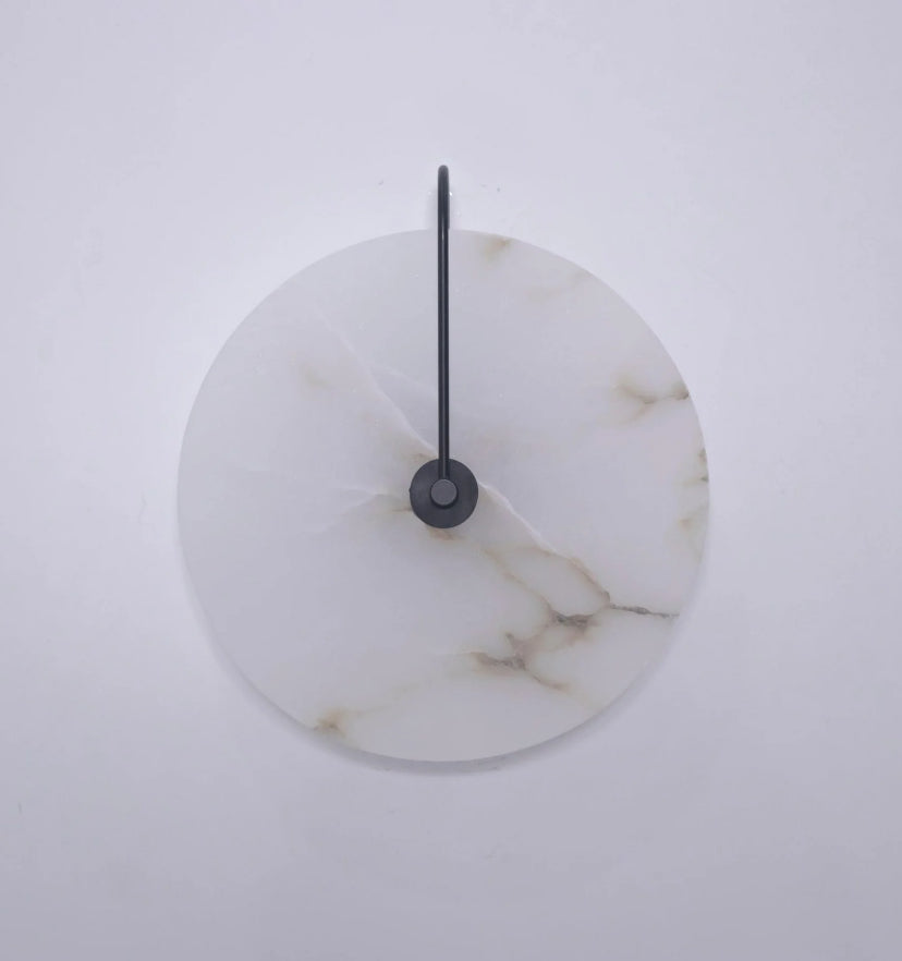 Alabaster Disc Sconce