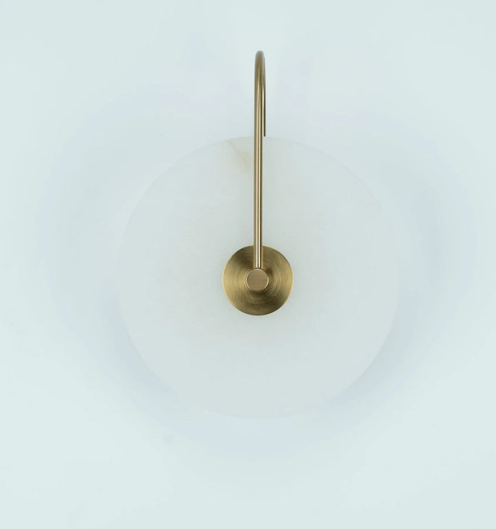 Alabaster Disc Sconce