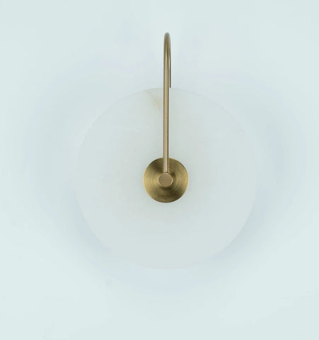 Alabaster Disc Sconce