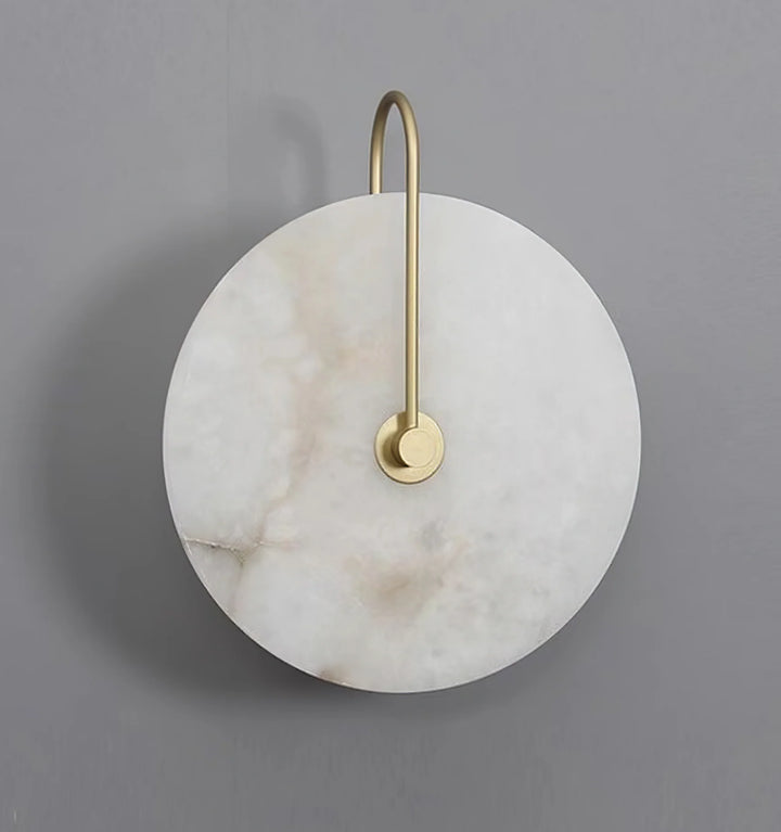 Alabaster Disc Sconce