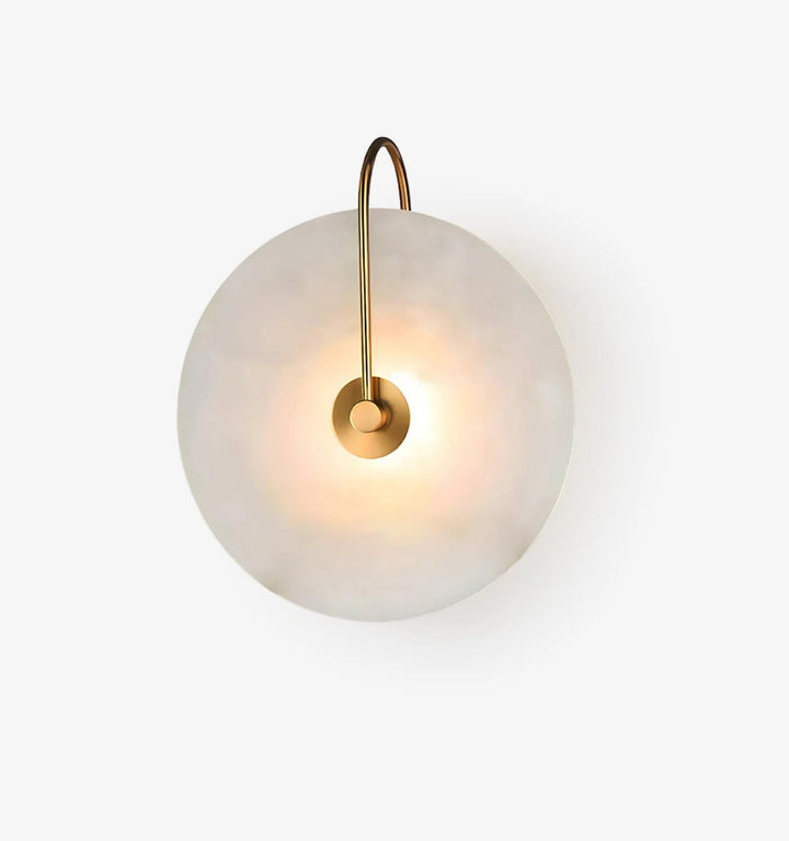 Alabaster Disc Sconce