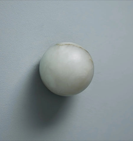 Alabaster Mini Orb Wall Lamp