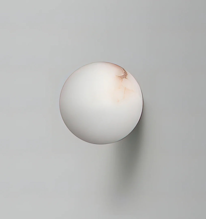 Alabaster Mini Orb Wall Lamp