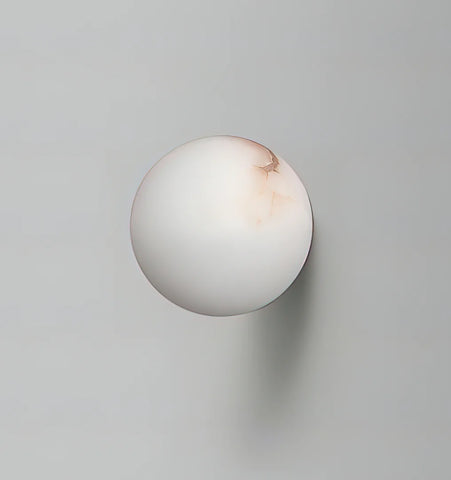 Alabaster Mini Orb Wall Lamp