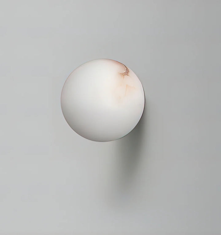 Alabaster Mini Orb Wall Lamp
