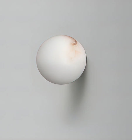 Alabaster Mini Orb Wall Lamp