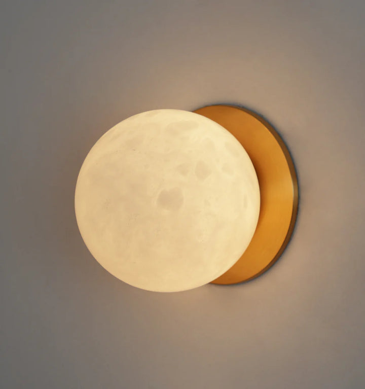 Alabaster Mini Orb Wall Lamp
