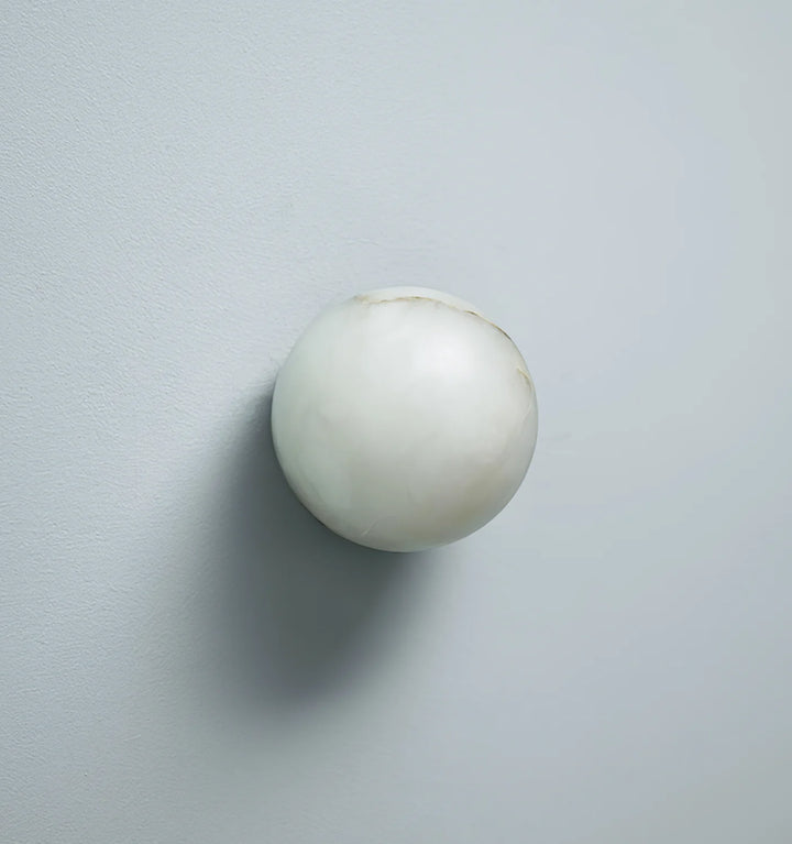 Alabaster Mini Orb Wall Lamp