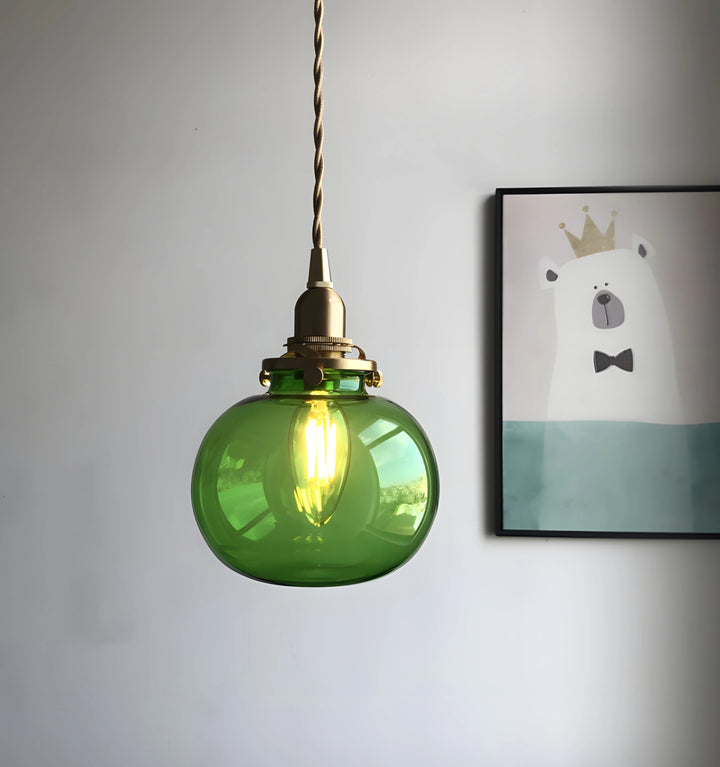 ALICE GLASS PENDANT LIGHT - Green