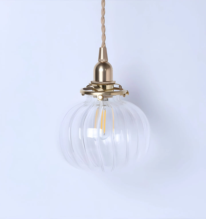 ALICE GLASS PENDANT LIGHT - Clear Pumpkin