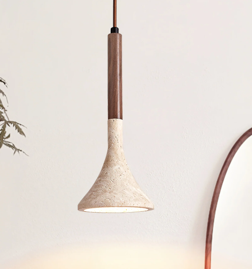 Aplomb Travertine Pendant Lamp