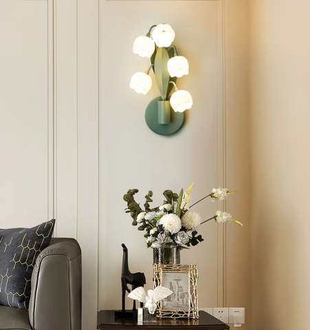 Bell Orchid Wall Lamp
