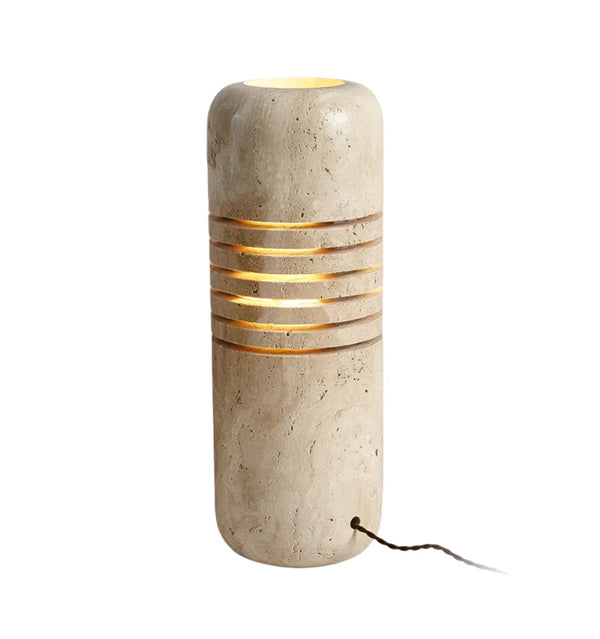 Big Stone Bucket Floor Lamp