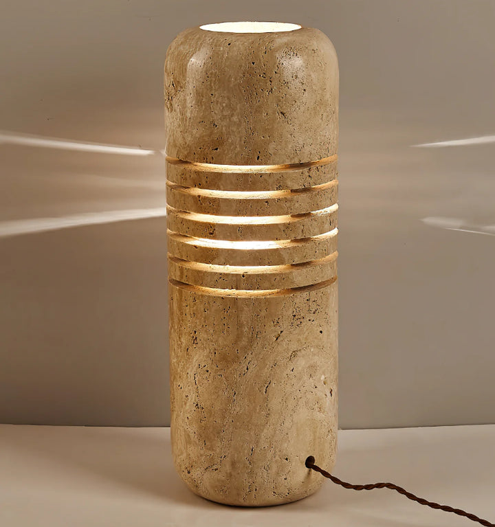 Big Stone Bucket Floor Lamp