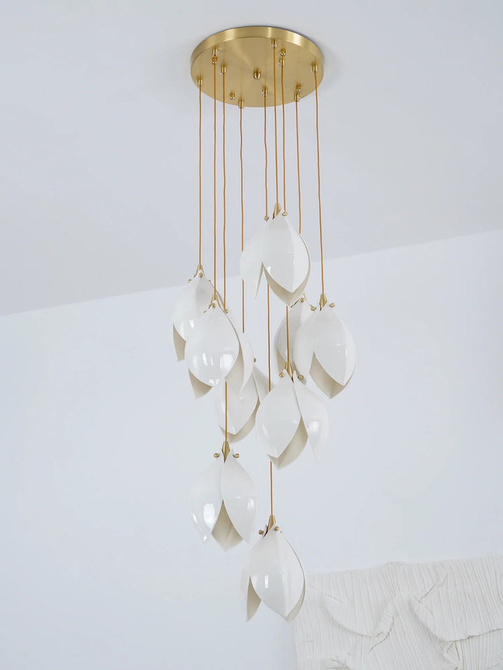 CERAMIC FLOWER PENDANT LIGHT