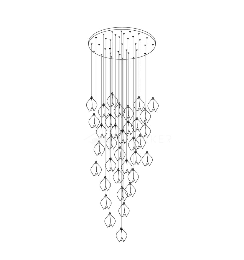 CERAMIC FLOWER PENDANT LIGHT