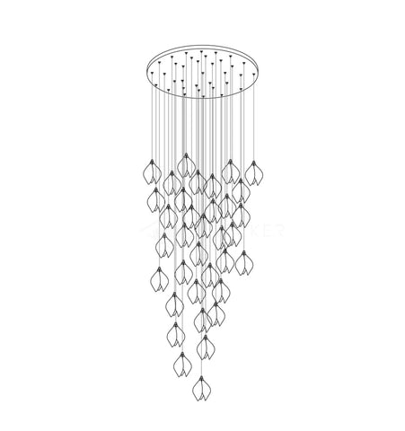 CERAMIC FLOWER PENDANT LIGHT