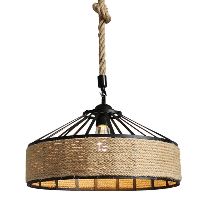 BRAIDED SISAL ROPE PENDANT LIGHT