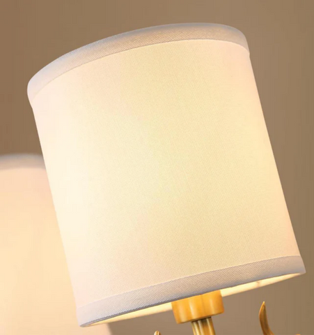 Brass Deer Head Wall Light