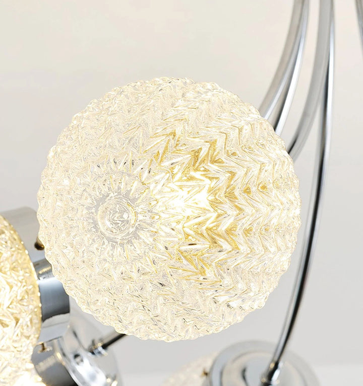 Carved Glass Ceiling Lamp