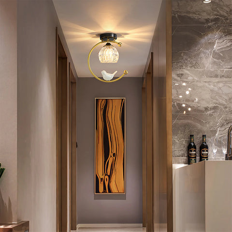 Ceramic Bird Ceiling Lamp - Yiarolight